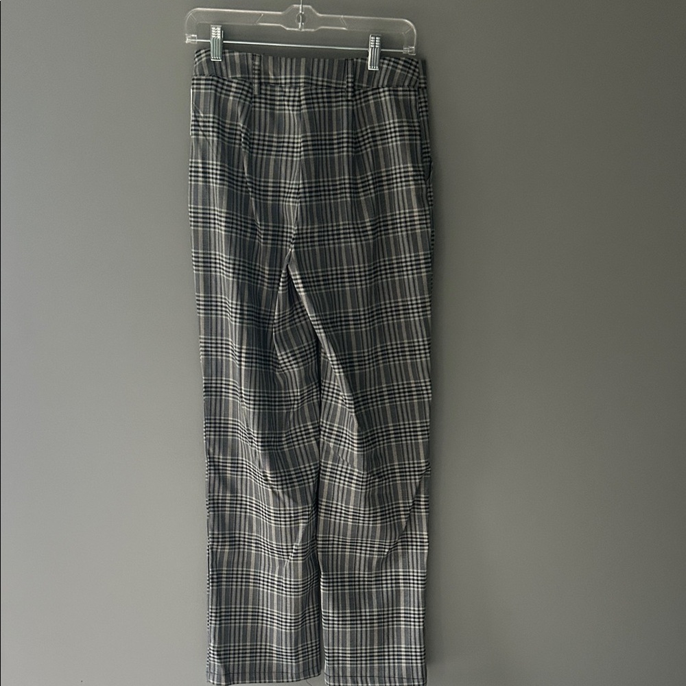 Tilly's Women's Plaid Trousers - Black and White - Picture 5 of 6